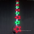 LED Christmas Star Lights, 9m Long Rope, 220V, Can Be Folded